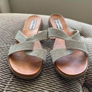 Steve Madden Crystal Studded Slides